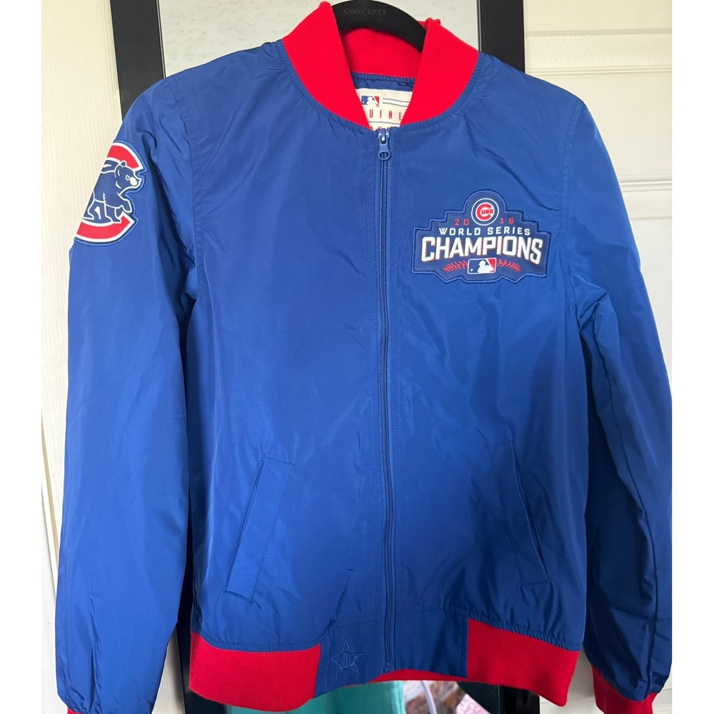 Kids Chicago Cubs Bomber Jacket 2016 World Series Champions JH Design